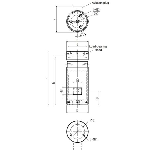 Тип датчик столбца легированной стали или нержавеющей стали растяжимой силы ячейки загрузки IP67