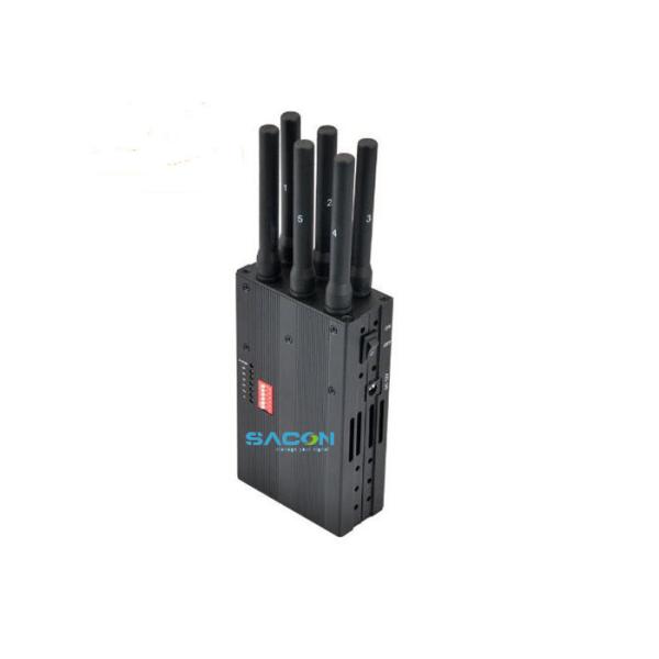 DC12V Portable Signal Jammer with 6 Omni Antennas and 20m Jamming Range for Temples and Churches