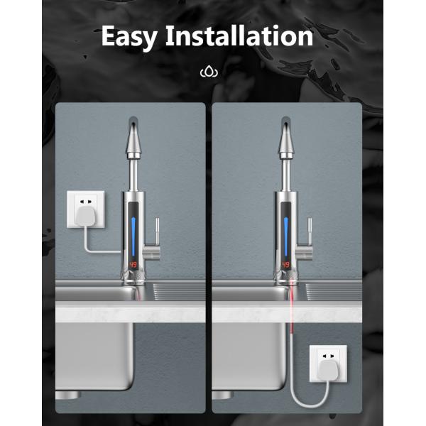 Кран 2-3L/Min нагревателя воды кухни крана SS304 мытья руки ABS электрический электрический