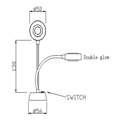 Flexible LED Headboard Reading Lights for Children High CRI 80 Aluminum IRON Material
