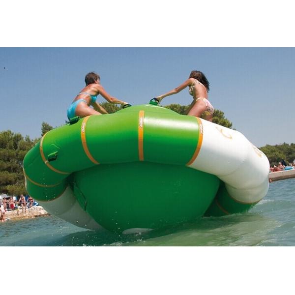 Customized Inflatable Water Toys Aqua Park Green Inflatable Saturn For Kids And Adults