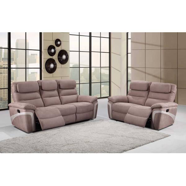 Fabric Breathable Electric Recliner Couch , Anti Abrasion Automatic Recliner Sofa