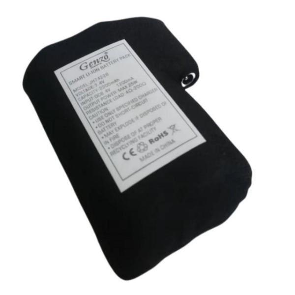 Black cloth wrapped 18650 li ion batterie pack 2S1P 7.4V 2000mAh 2200mAh 2600mAh 3500mAh battery packs for heated gloves
