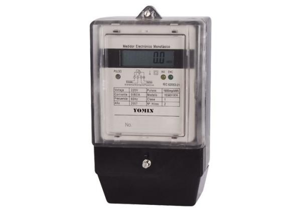 Home Use 1P2W Electronic Energy Meter , Smart Watt Hour Meter