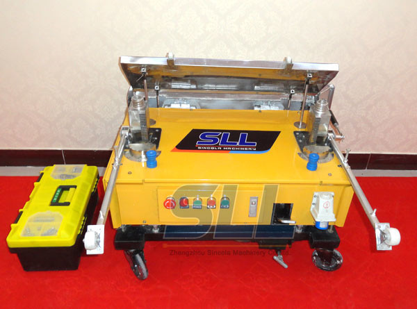 Brick Wall Automatic Plastering Machine , Indoor Plaster Rendering Machine
