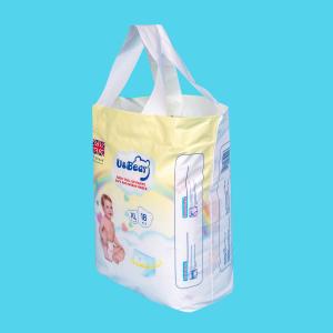 White ADL Baby Pull Up Pants Super Absorbency Organic Pull Up Diapers Printed