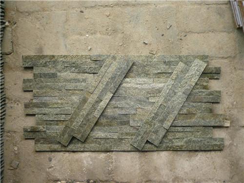 Turquoise Color Cement Culture Stone Veneer For Wall Cladding Decoration