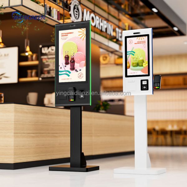 10-Point Capacitive Touch Self Ordering Kiosk with 1920X1080 Resolution and Multi-Language Support