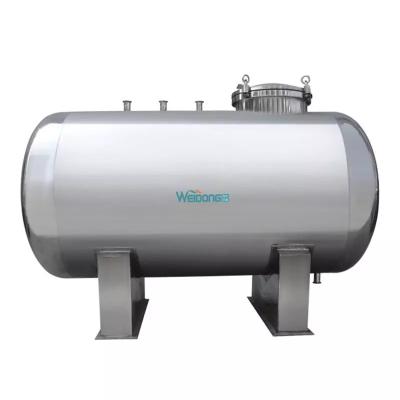 Tanque de armazenamento de aço inoxidável à prova de ferrugem, tanque de água de 100-5000L inoxidável