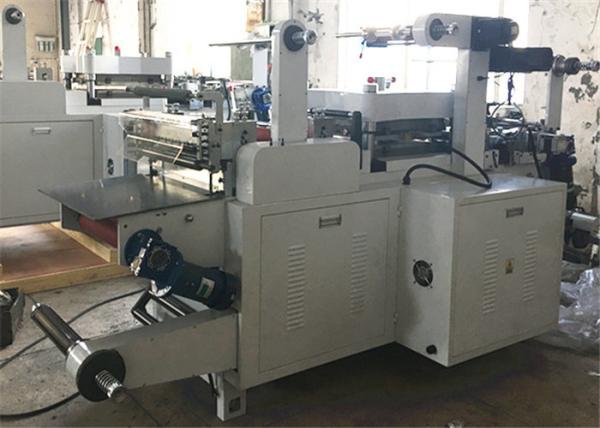 PP Foil / Aluminum Foil Label Die Cutting Machine 550mm Unwinding / Rewinding Diameter