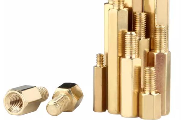 M6 M10 BrassH80 C83600 C69300 C69400 Homem e Mulher Hex Head Standoff Gold Plating Standoff