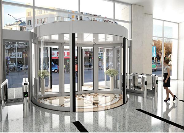 Automatic Revolving glass door