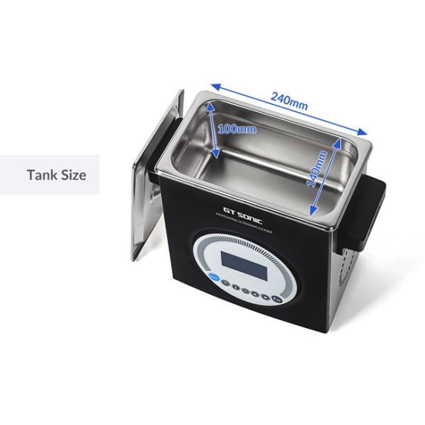 Small Size Ultrasonic Jewelry Cleaner , Black Color Ultrasonic Ring Cleaner