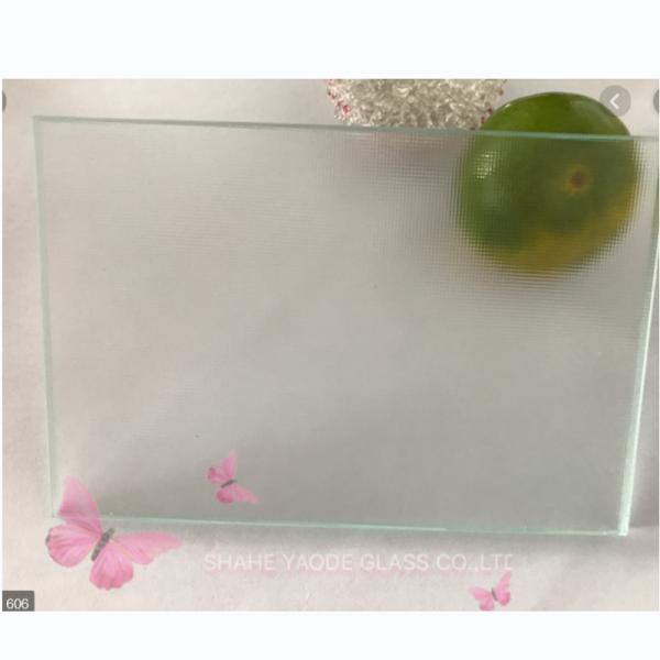 Frosted Patterned Tempered Glass , Obscure Glass Shower Door