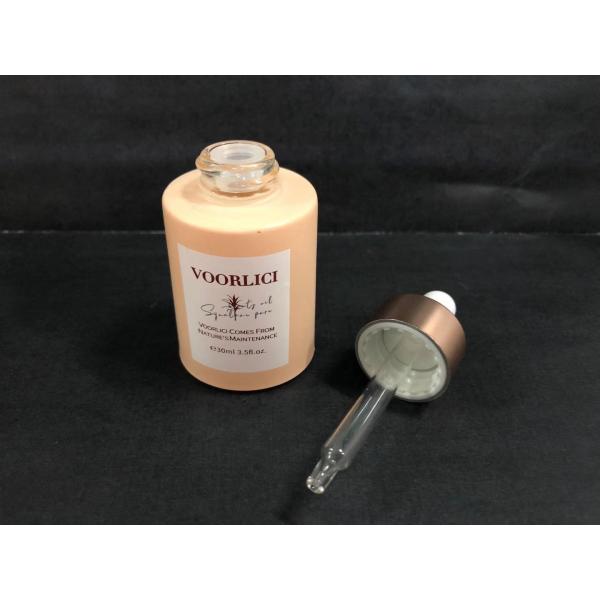 Glass Cosmetic Packaging Essential Oil Bottles, Oval 30ml Glass Dropper Bottle Customized Colr And Printing