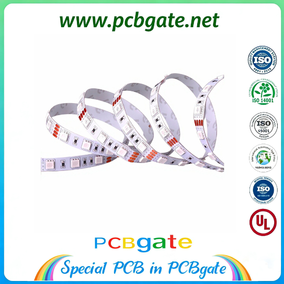 Flexible LED Strip PCB Module (MCPCB), High Thermal Conductivity FPC for Indoor/Outdoor Decorative & Engineering Lighting