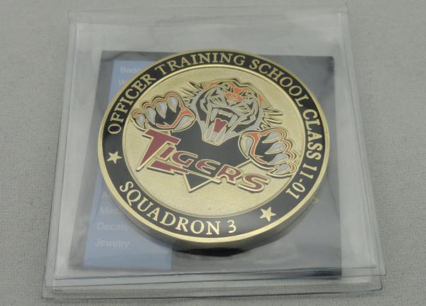 Double Sided Officer School Personalized Coins with synthetic enamel and Gold, Copper, Silver Plating