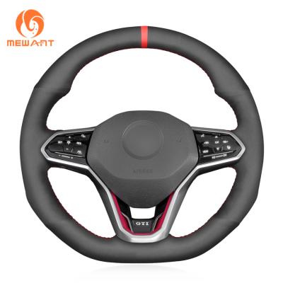 GOLF Suede Steering Wheel Cover for VW Golf GTI GTD GTE R 8 Tiguan Touareg Arteon R-Line