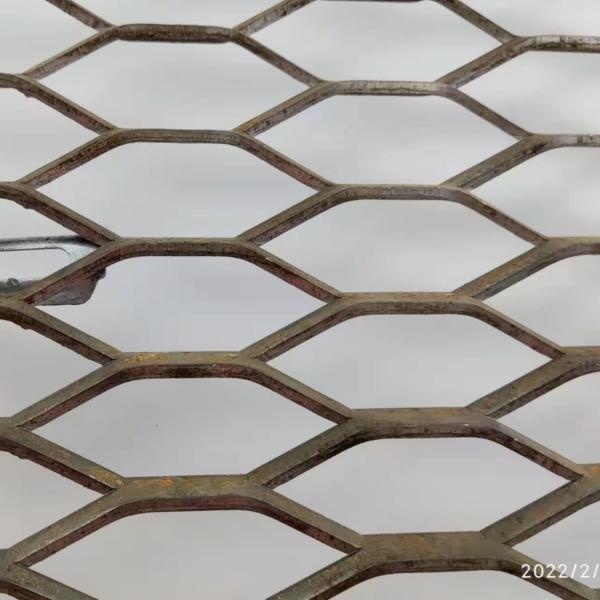Hot Dip Galvanized Standard Expanded Metal Sheet Flattened Diamond Wire Mesh Panel