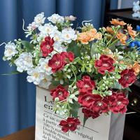 Simulated Flower Pearl Chrysanthemum Bundle Small Daisy Wedding Home Decoration Cross border Fake Flower Ornament Wholesale Arrangement