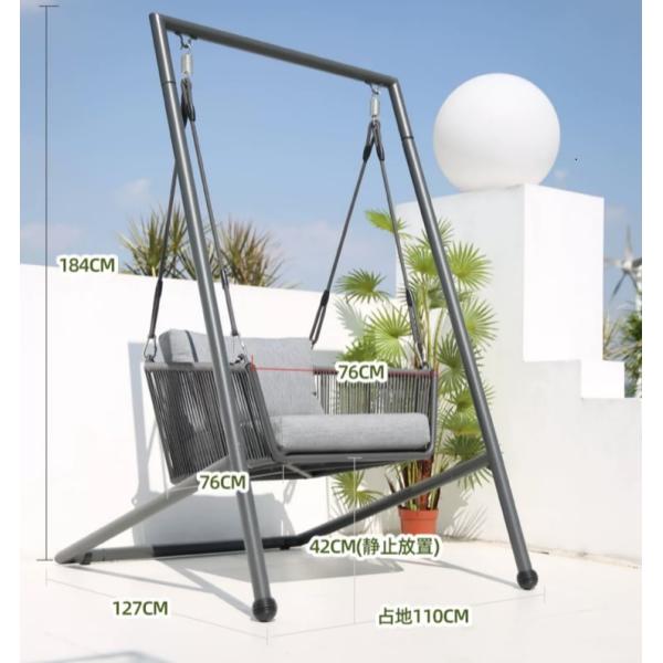 Patio 3 Person Metal Porch Swing