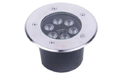 6W Waterproof Indoor LED Downlights / Led Underground Lamp Corrosion Resistance