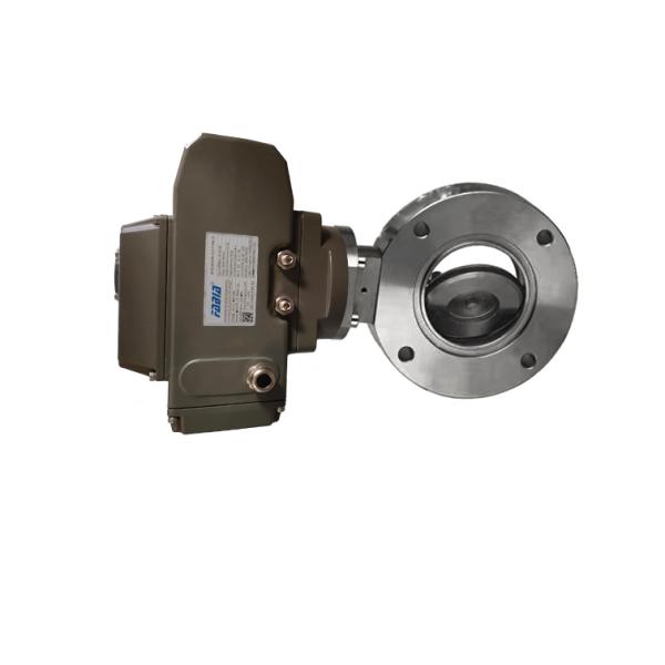 Электрический нержавеющий сталь фланцевой высоковакуумный шаровой клапан для производства полупроводников