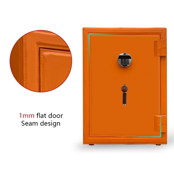 Leather-Covered Fireproof Jewelry Safe Limited Edition with Watch Winder