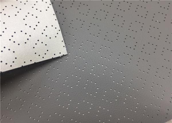 High Elasticity Car Leather Fabric Dark Grey Abrasion Resistant Anti - Mildew