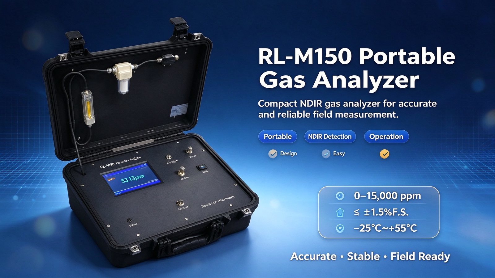 Digital TDLAS NH3 Industrial Gas Detector For Ammonia Gas Concentration Detection