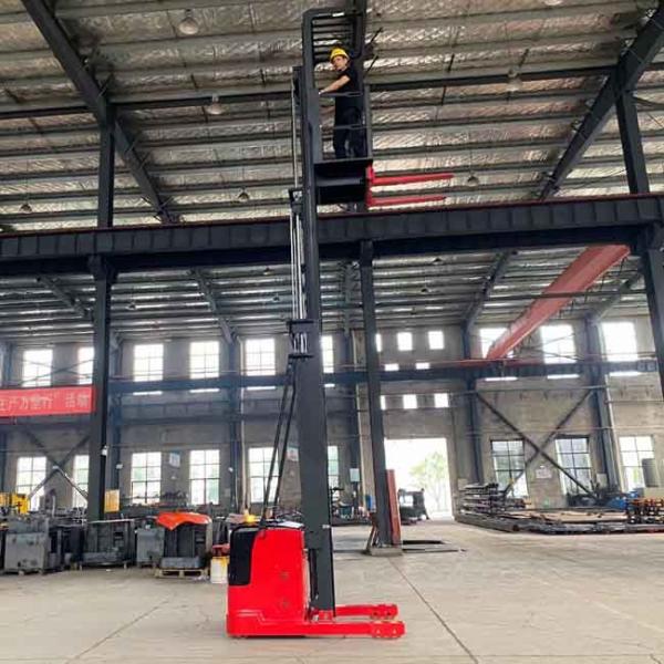 1500kg CQD15S-45 1T Order Picker Forklift Truck Triplex mast 4.5m to 6m