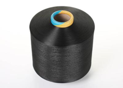 Tração 100% do poliéster da categoria 200D/96F de AA/A que Texturing o preto branco cru do fio
