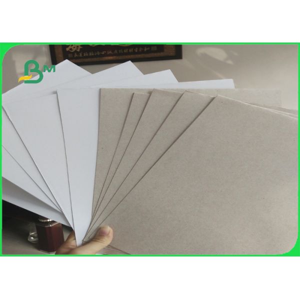 Recycled Duplex Board One Side Coated , Carton Board Paper Sheets Mixed Pulp Material