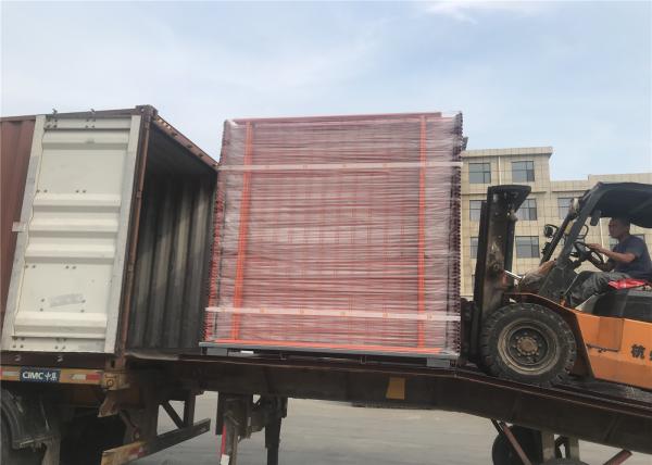 Powder Coated Minimum 80 microns construction site temp fence panels 2.1mx2.4m