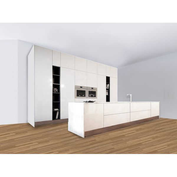 Acrylic Modular Assembled Kitchen Cabinets Melamine Carcase