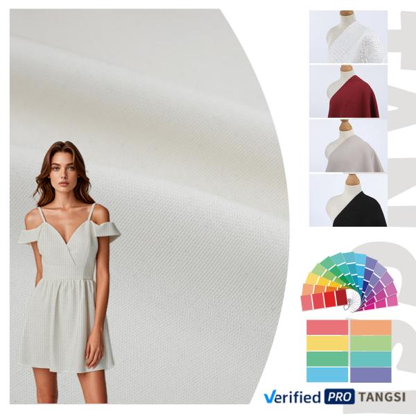 High Quality 58% Polyester 35% Tencel Woven Plain Cotton Lyocell Fabric Women's Shirts Dresses Sustainable Boys' Skirts