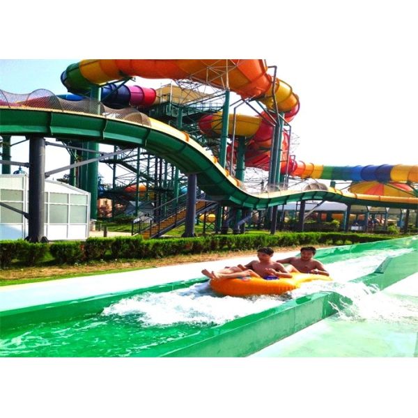 Customized FRP Boomerang Indoor Water Park Slide