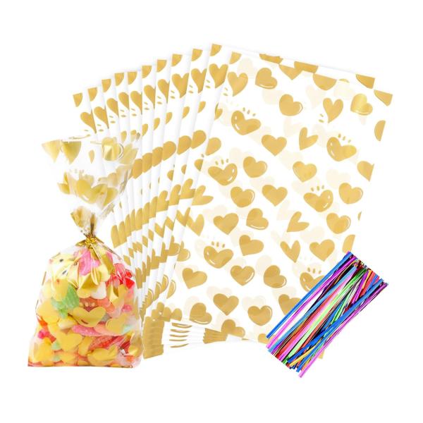 Sacos de papel de celulose para festas de 100 unidades.