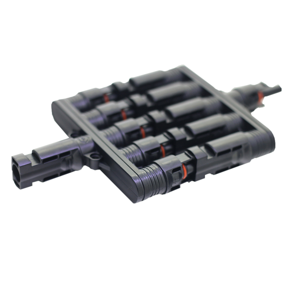 One In Four Solar Panel Connectors Male Female Parallel Branch Connectors ODM OEM