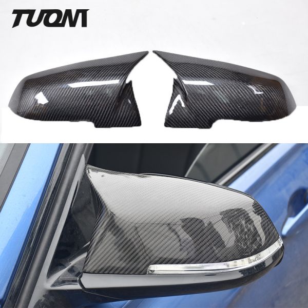 OEM Rear View Mirror Covers 100% Real Carbon Fiber Replacement For BMW Side Cap