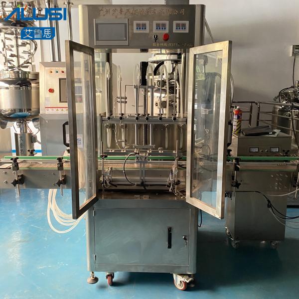 As garrafas plásticas lubrificam bocais automáticos líquidos 2500ml da máquina de enchimento da água os 4-6
