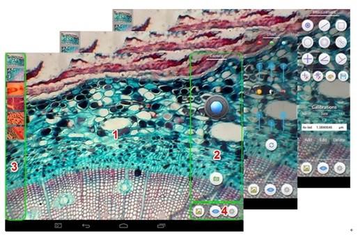 High Resolution 9.7 Tablet Microscope Camera Android System Measuring Touchscreen NC-SP9700