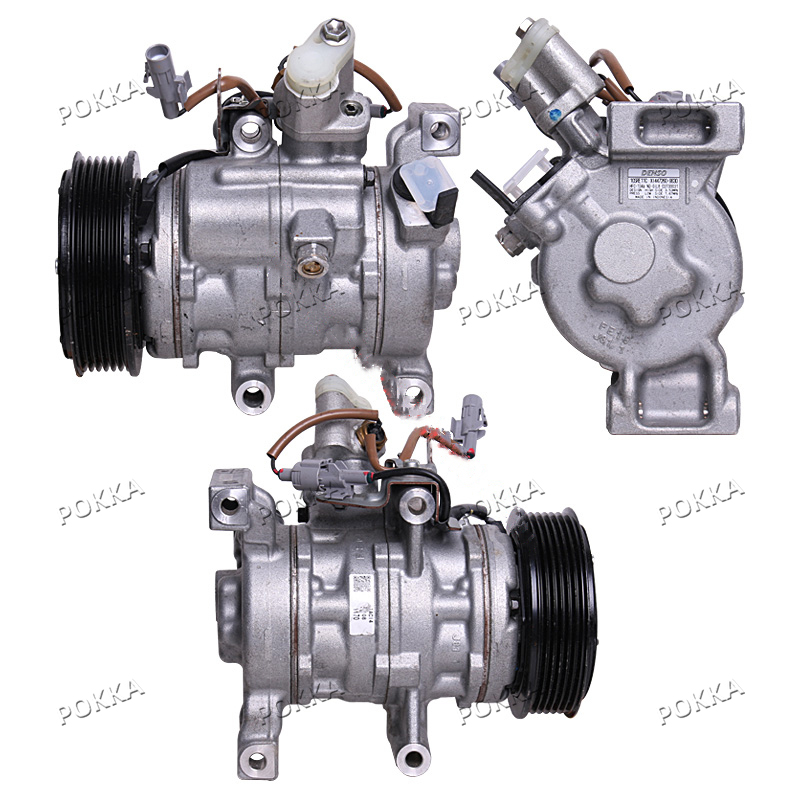 POKKA Aircon 6PK 12V Single Biower Compressor for Toyota SIENTA VIOS Car