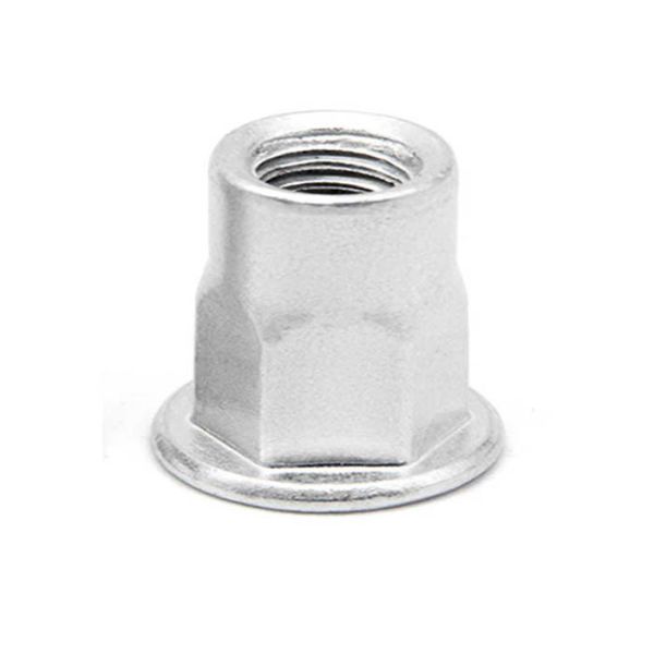 M8 Aluminum 6061 7075 White Anodized Alloy steel Semi Hex Hexagon Countersunk Round Head Rivet Nuts