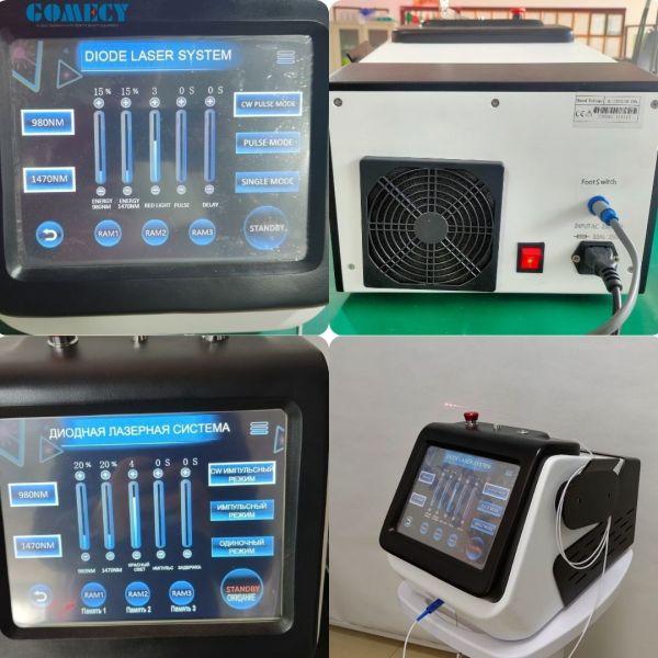 Portable 980NM 1470NM Diode Laser Double Wavelength Liposuction Device for Face Lifting and Dissolving Fat Professional