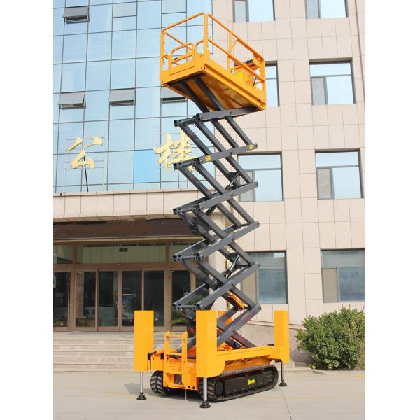 Portable Scissor Lift 1550 kg Heavy Duty Mobile Electric Work Platform Lifting Tools