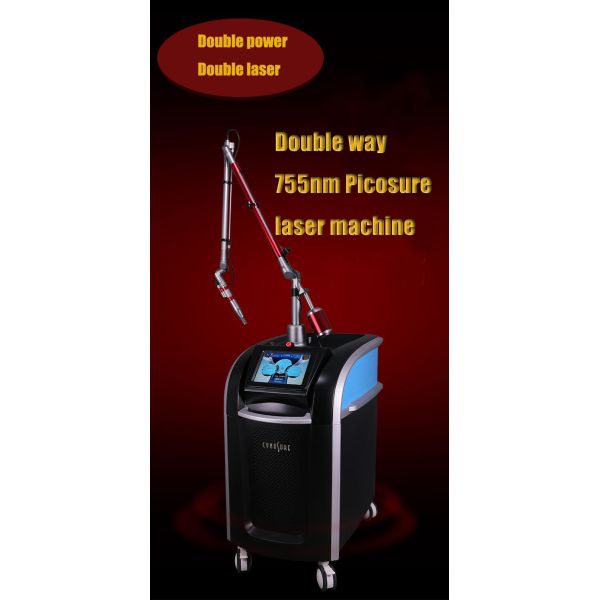 Salon Q Switched Picosecond / Picosure Nd Yag Laser Tattoo Removal Machine