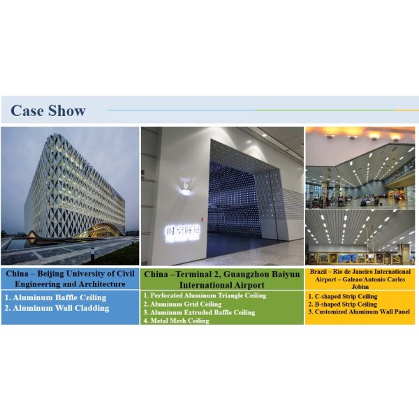 Потолок выставочного зала акустический кроет декоративную приостанавливанную ложную панель черепицей алюминия/алюминиевых