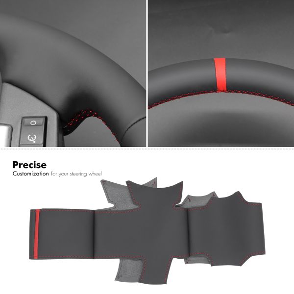 Car Accessories Custom Color Hand Stitched Genuine Leather Steering Wheel Cover for Land Rover Freelander 2 II LR2 (L359)