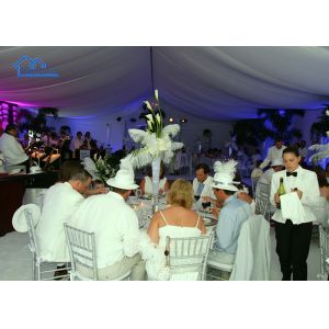 Outdoor Compact Party Marquee Tents Heavy-Duty Aluminum Frame UV-Resistant Wind-Protected Canopy Structure